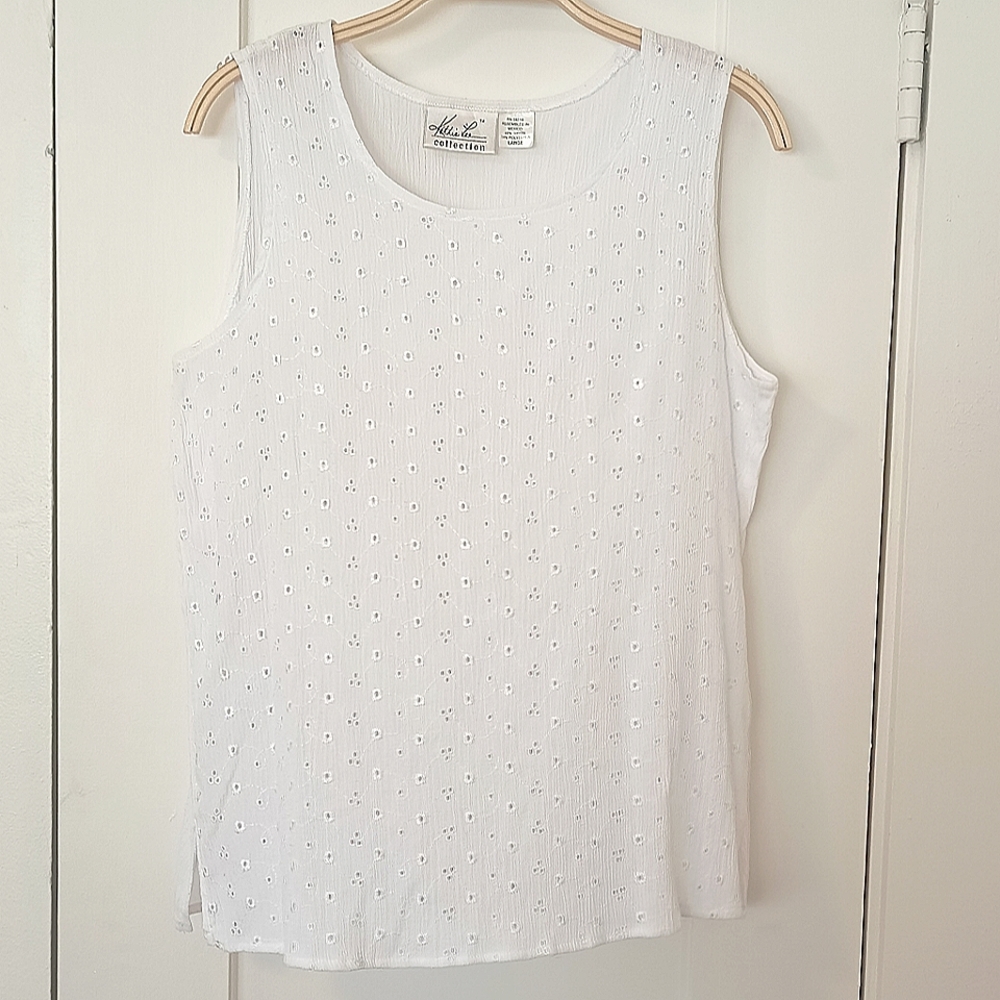 🌷3/15🌷 Vintage Kathie Lee sheer blouse size L